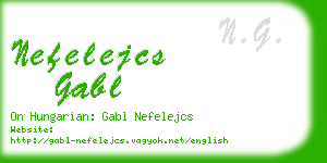 nefelejcs gabl business card